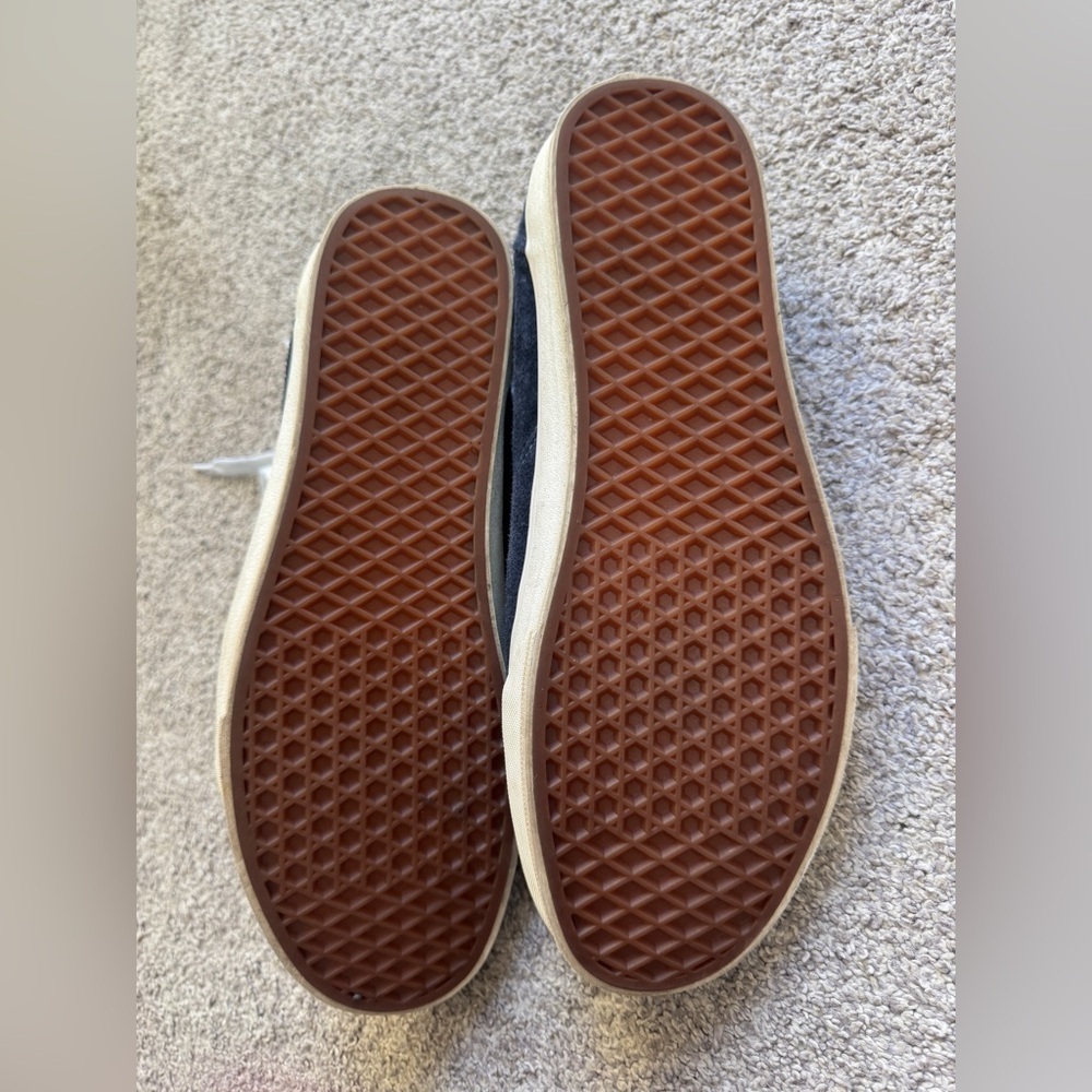 NWOT | Vans Men’s Suede Sneakers | Navy Blue | Size 12 | Water Repellent - Picture 7 of 9